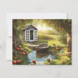 Sunny Apple Orchard Feestdagenkaart