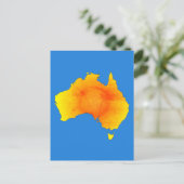 Sunny Australia Kaart  Stijl (Staand voorkant)