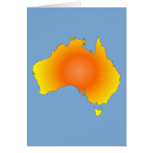 Sunny Australia Map
