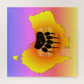 Sunny Australia Map Beer with Retro Sunset Legpuzzel (Horizontaal)