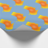 Sunny Australia Map Cadeaupapier (Hoek)