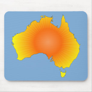Sunny Australia Map Muismat