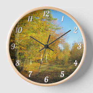 Sunny Autumn Walk - Aangepaste ronde muur