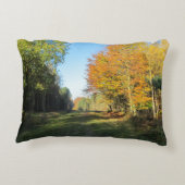 Sunny Autumn Walk - Gepersonaliseerd Accent Kussen (Achterkant)