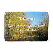 Sunny Autumn Walk - Gepersonaliseerd Badmat