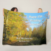 Sunny Autumn Walk - Gepersonaliseerd Fleece Deken