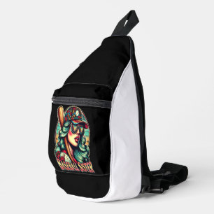 Sunny Batter: Koele honkbalzus Sling Bag