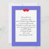 Sunny Beach Scene Post Wedding Reception Party Kaart (Achterkant)