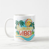 Sunny  Beach Summer Vibes Kleurrijke Mok (Links)