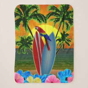 Sunny Beach Surfing Sherpa Deken