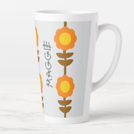 Sunny Bloom Latte Mug (Droite)