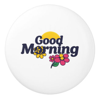 Sunny Bloom Morning Keramische Knop
