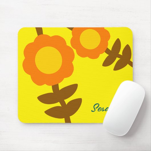  Sunny Bloom Mouse Pad Muismat (Met muis)