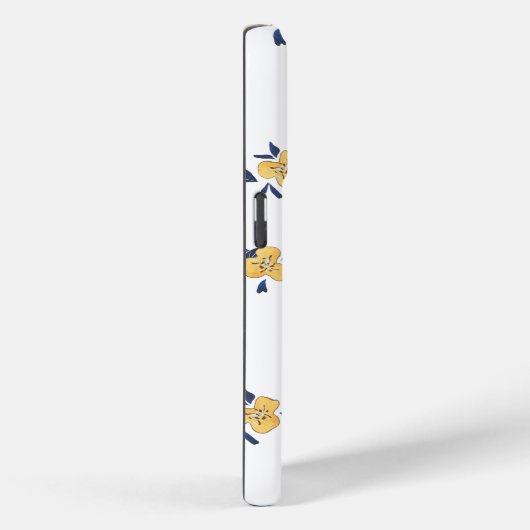 Sunny Bloom – Yellow Floral Hoesje (Achterkant / Rechts)