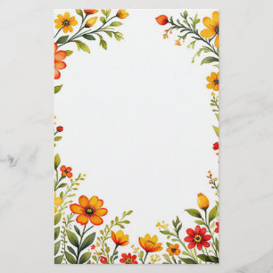 Sunny Blooms Briefpapier