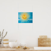 Sunny Blue Sky Art Poster (Keuken)