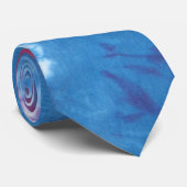 Sunny Blue Tie Dye Necktie Stropdas (Opgerold)