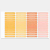 Sunny Boho Nom Étiquettes (Feuille)