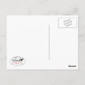 Sunny Boston Terrier Custom Message Briefkaart (Achterkant)