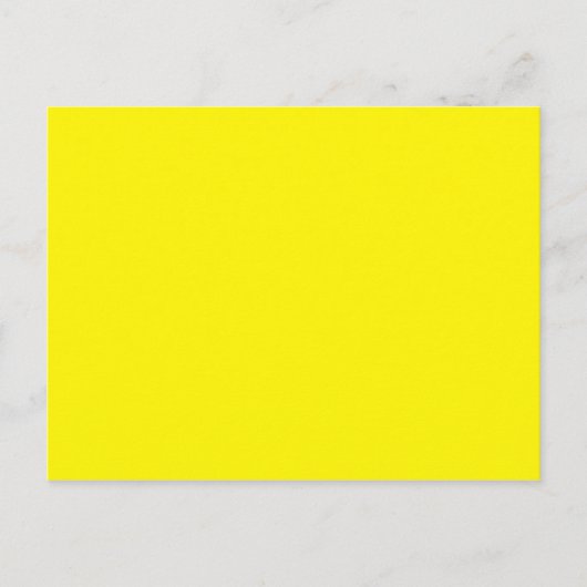 Sunny Bright Yellow Briefkaart (Voorkant)