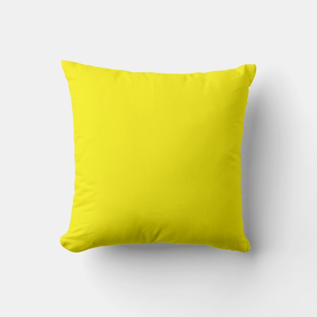 Sunny Bright Yellow Kussen (Voorkant)