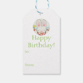 Sunny Bunny gift label Cadeaulabel (Achterkant)