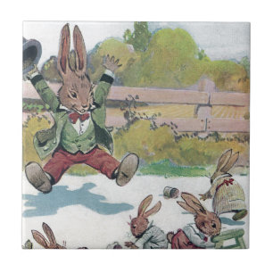 Sunny Bunny Shouts GO Tegeltje