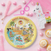 Sunny California Beach Birthday Bord (Feest)