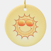 Sunny California Ceramic Ornament (Achterkant)