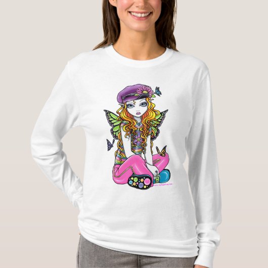 "Sunny" Canded Butterfly Rainbow Fairy Top (Voorkant)