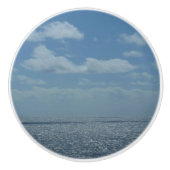 Sunny Caribbean Zee Blue Ocean Keramische Knop (Voorkant)