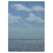 Sunny Caribbean Zee Blue Ocean Klembord (Achterkant)