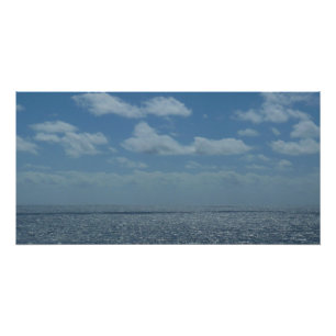 Sunny Caribbean Zee Blue Ocean Perfect Poster