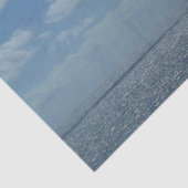 Sunny Caribbean Zee Blue Ocean Tissuepapier (Detail)