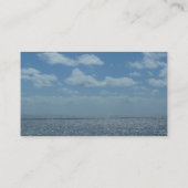 Sunny Caribbean Zee Blue Ocean Visitekaartje (Achterkant)