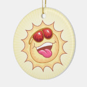 Sunny Cartoon Ceramic Ornament (Links)