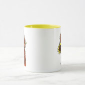 Sunny Chocolate Labradoodle Off-Leash Art™ Mok (Midden)