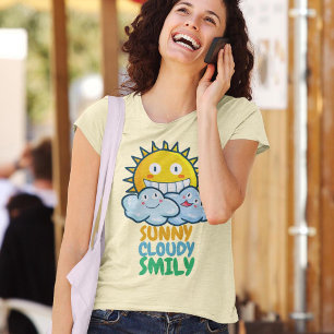 Sunny Cloudy Smiliy T-shirt
