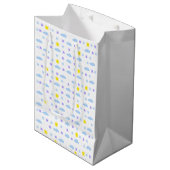 Sunny, Cloudy, Starry Weather Pattern Medium Cadeauzakje (Voorkant Gekanteld)