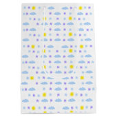 Sunny, Cloudy, Starry Weather Pattern Medium Cadeauzakje (Achterkant)