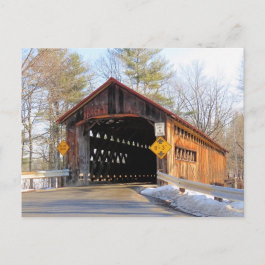 Sunny Coombs Covered Bridge Briefkaart (Voorkant)