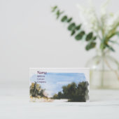 SUNNY COUNTRYSIDE IN TUSCANY-monogram Visitekaartje (Staand voorkant)