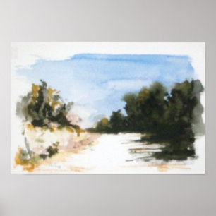 SUNNY COUNTRYSIDE IN TUSCANY POSTER