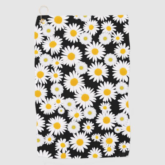 Sunny Daisies Golfhanddoek (Voorkant)