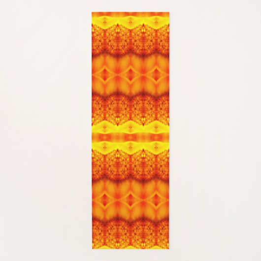 Sunny Daisy Ikat 3 Recoleta Yogamat (Voorkant)