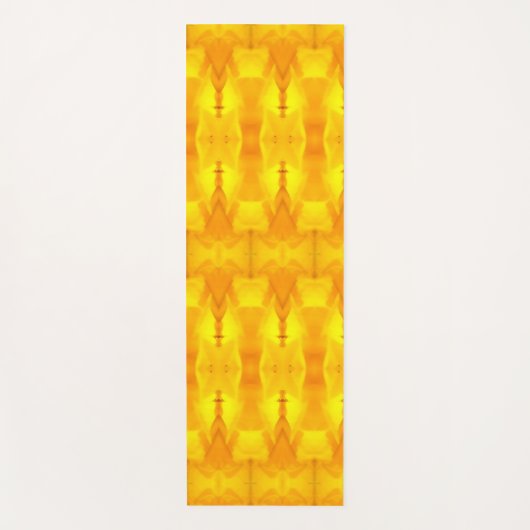 Sunny Daisy Ikat 4 Yogamat (Voorkant)