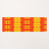 Sunny Daisy Ikat too 4 Sangria Yogamat (Achterkant (horizontaal))