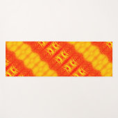 Sunny Daisy Ikat too 4 Sangria Yogamat (Voorkant (horizontaal))