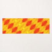 Sunny Daisy Ikat too 8 Sangria Yogamat (Achterkant (horizontaal))