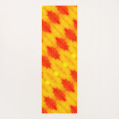 Sunny Daisy Ikat too 8 Sangria Yogamat (Achterkant)